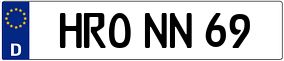 Truck License Plate